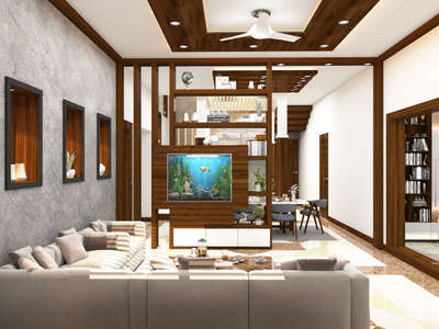 Ceiling, Furniture, Living, Storage Designs by Interior Designer Sreereng c, Kottayam | Kolo