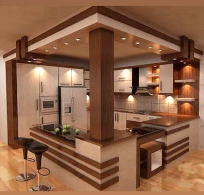 Kitchen, Lighting, Storage Designs by Interior Designer G K interior Designer, Delhi | Kolo