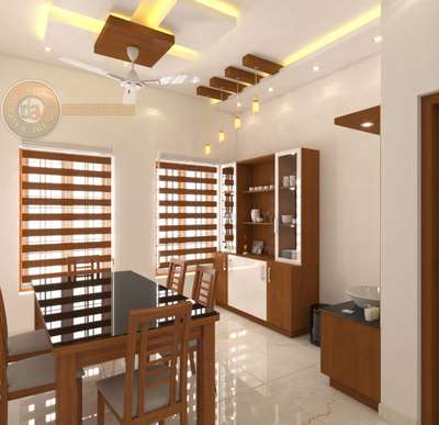 Ceiling, Dining, Furniture, Table Designs by Interior Designer prasad krishnankutty, Palakkad | Kolo