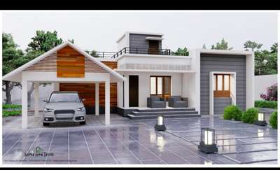 Exterior, Outdoor, Home Decor Designs by 3D & CAD Najma MAJEED, Pathanamthitta | Kolo