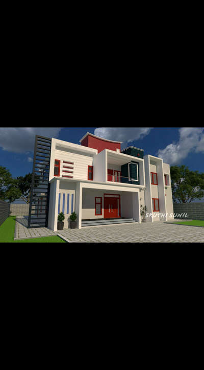 Exterior Designs by Civil Engineer Sruthi Sunil, Ernakulam | Kolo