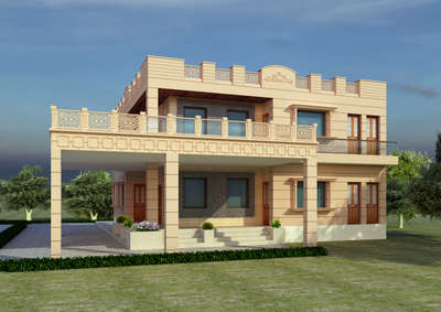 Exterior Designs by Civil Engineer ALTITUDE ARCHITECT, Jodhpur | Kolo