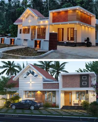 Exterior, Lighting Designs by Civil Engineer KP Builders  and developers, Malappuram | Kolo