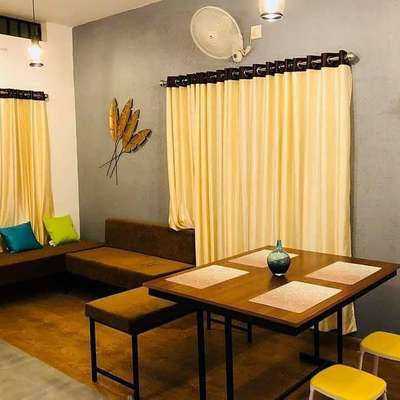Dining, Furniture, Table, Lighting, Wall Designs by Carpenter biju m, Malappuram | Kolo