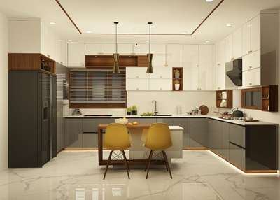 Lighting, Kitchen, Storage Designs by Interior Designer Sabid Sachu, Kozhikode | Kolo