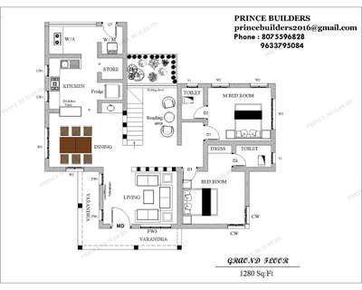 Plans Designs by Civil Engineer PRINCE Builders, Alappuzha | Kolo