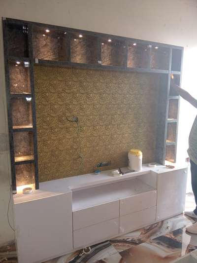 Living, Lighting, Storage Designs by Contractor Imran Saifi, Ghaziabad | Kolo