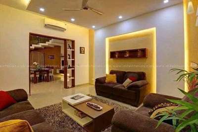 Ceiling, Furniture, Living, Lighting, Table Designs by Contractor Coluar Decoretar Sharma Painter Indore, Indore | Kolo