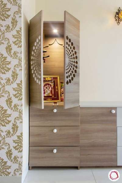 Storage, Prayer Room Designs by Carpenter Rashid Saifi, Hapur | Kolo