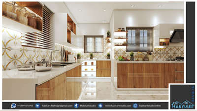 Kitchen, Lighting, Storage Designs by Interior Designer ℍ𝔸𝔹𝕀𝕋 𝔸ℝ𝕋 
 
𝕊𝕋𝕌𝔻𝕀𝕆, Ernakulam | Kolo