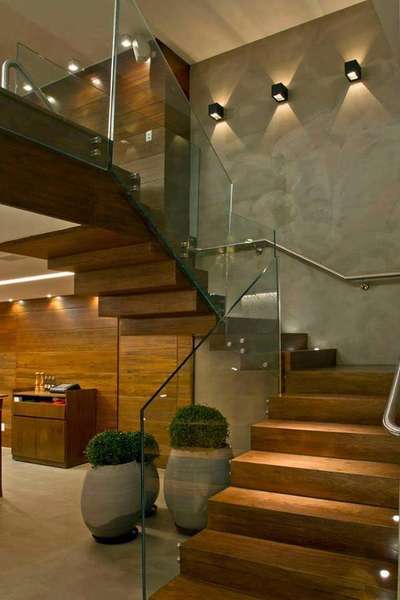 Lighting, Staircase, Home Decor Designs by Contractor AQIBA FACADE SYSTEMS A, Thiruvananthapuram | Kolo
