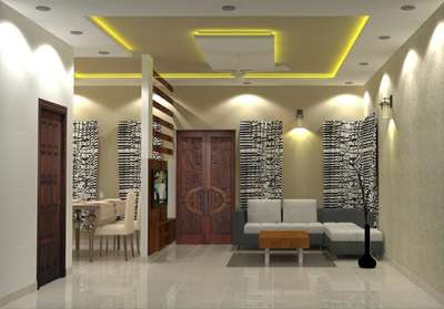 Living, Furniture, Lighting, Home Decor, Ceiling Designs by Civil Engineer Sujith S, Alappuzha | Kolo