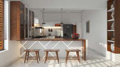 Kitchen, Storage Designs by Architect SK Homes, Thrissur | Kolo