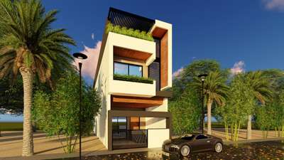 Exterior Designs by Civil Engineer Er navin tiwari, Indore | Kolo