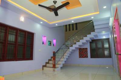 Ceiling, Flooring, Lighting, Staircase, Window Designs by Painting Works Ajith Kumar P S, Kottayam | Kolo