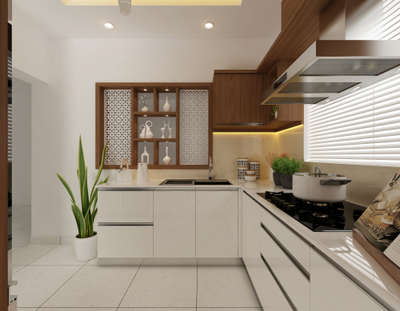 Kitchen, Storage Designs by Interior Designer sujith vasudev, Thrissur | Kolo