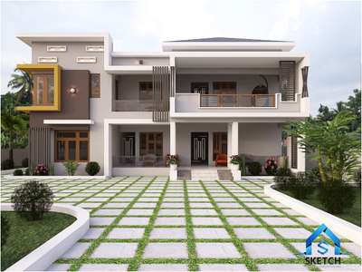 Exterior, Flooring Designs by Civil Engineer Mubarak M, Palakkad | Kolo