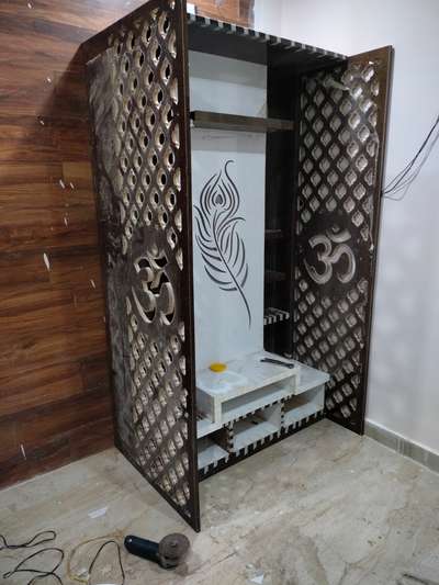 Prayer Room, Storage Designs by Carpenter Raj Verma, Bhopal | Kolo