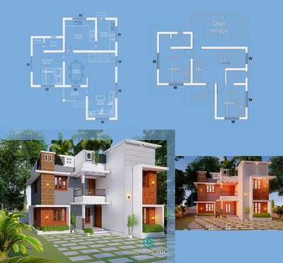 Exterior, Plans Designs by Architect ðŸ¦‹3D ARCHIC  DESIGNERS  ðŸ¦‹, Thiruvananthapuram | Kolo