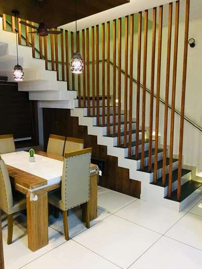 Staircase, Dining Designs by Interior Designer RAGESH PR, Thrissur | Kolo
