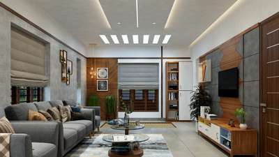 Furniture, Lighting, Living, Ceiling, Table, Storage Designs by Interior Designer Luxe Decor , Alappuzha | Kolo