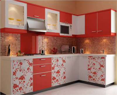 Kitchen, Lighting, Storage Designs by Contractor Mohd Ishaq, Ghaziabad | Kolo