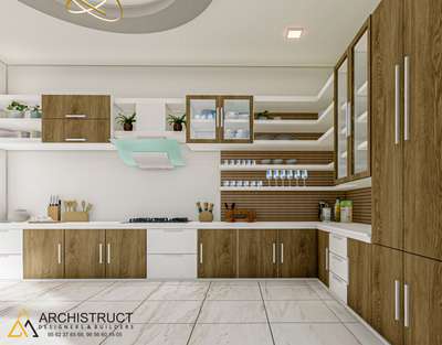 Kitchen, Storage Designs by 3D & CAD Mohammed Ajmal, Malappuram | Kolo
