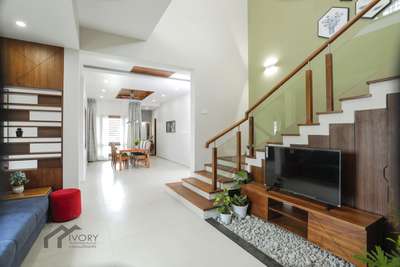 Living, Staircase, Storage Designs by Architect ivory architecture, Kozhikode | Kolo