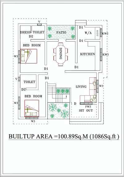 Plans Designs by Civil Engineer MANISHA , Thrissur | Kolo
