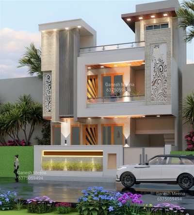 Exterior, Lighting Designs by 3D & CAD Ganesh Meena, Jaipur | Kolo