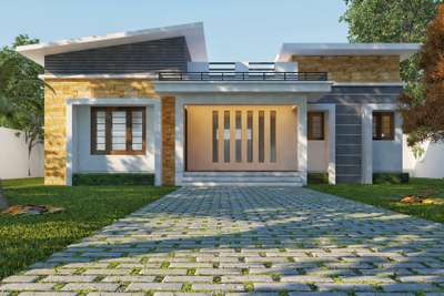 Exterior Designs by Civil Engineer Rahul thekkoot, Thrissur | Kolo