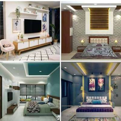 Bedroom, Furniture, Ceiling, Lighting, Storage Designs by Carpenter nitesh kumar jangid, Jaipur | Kolo