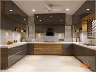 Lighting, Kitchen, Storage Designs by Architect Line Builders, Thrissur | Kolo