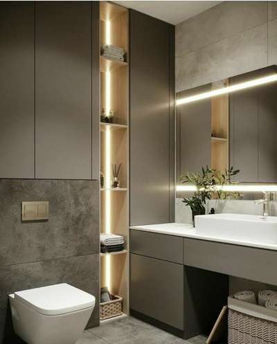 Lighting, Bathroom Designs by Contractor rishabh  anand, Delhi | Kolo