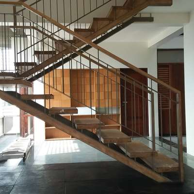 Staircase Designs by Carpenter Joseph Sunil, Ernakulam | Kolo