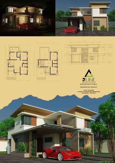 Exterior, Plans Designs by Architect AR AB FAISAL, Malappuram | Kolo