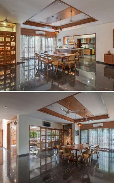 Dining, Furniture, Lighting, Table, Ceiling Designs by Architect Ar anulashin , Malappuram | Kolo