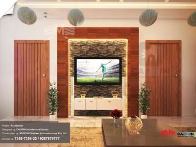 Living, Lighting, Storage, Table, Door Designs by Interior Designer Adil Sha, Thiruvananthapuram | Kolo