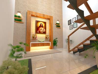 Prayer Room, Storage Designs by 3D & CAD Nisanth Satheesh, Kottayam | Kolo