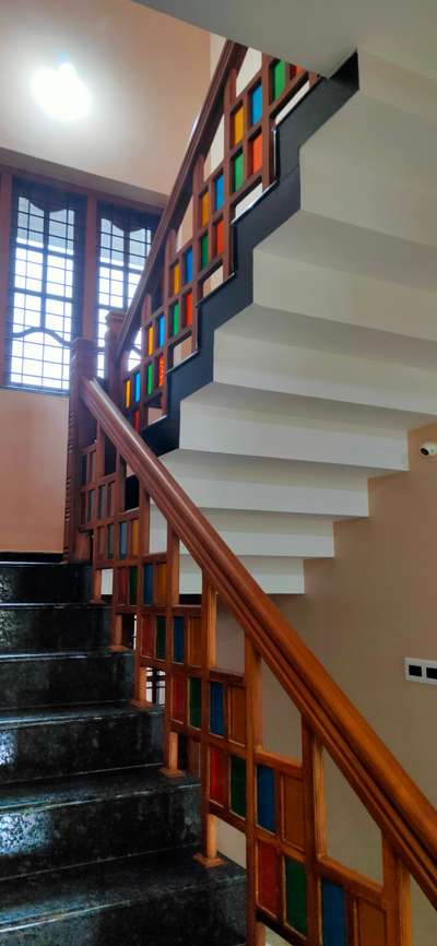Staircase, Window Designs by Carpenter Santhosh  Kumar, Pathanamthitta | Kolo