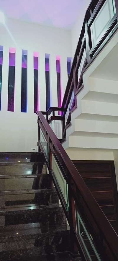 Staircase Designs by Carpenter abijith lal, Kozhikode | Kolo