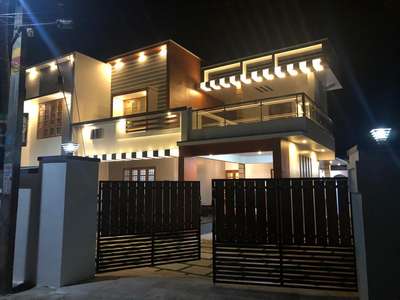 Exterior Designs by Civil Engineer Rashid Nadeer, Thiruvananthapuram | Kolo