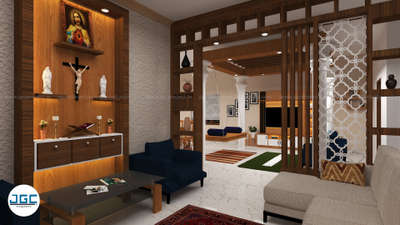 Lighting, Prayer Room, Storage Designs by Civil Engineer JGC The Complete   Building Solution, Kottayam | Kolo