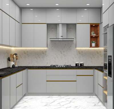Kitchen, Lighting, Storage Designs by Interior Designer shilpi jain, Delhi | Kolo