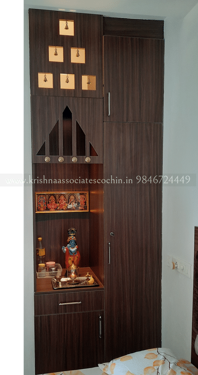 Prayer Room, Storage Designs by Interior Designer unni Krishnan, Ernakulam | Kolo
