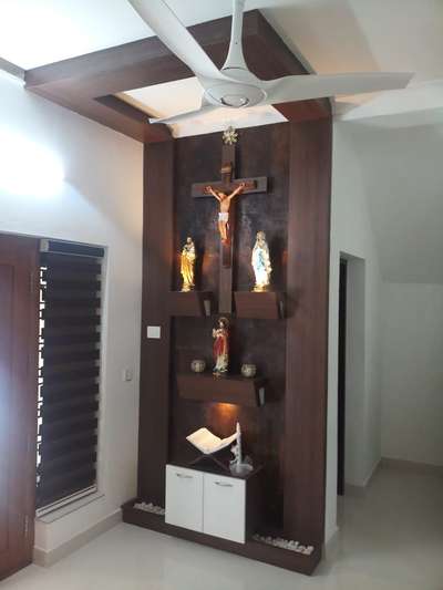 Prayer Room, Storage Designs by Interior Designer CABINET stories 9495011585, Thrissur | Kolo