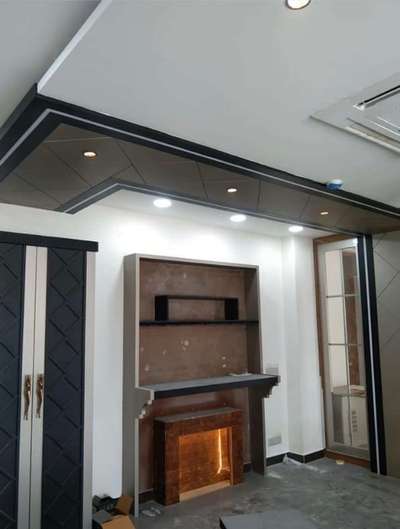 Ceiling, Lighting, Storage Designs by Contractor Munna Texture Paint Wallpaper, Panipat | Kolo