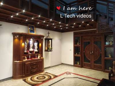 Prayer Room, Lighting, Storage, Ceiling Designs by Contractor L Tech Electrical Plumbing , Thrissur | Kolo