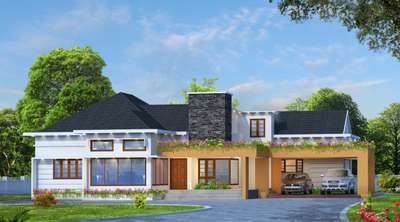 Exterior Designs by Contractor SAIJU  THOMAS , Kottayam | Kolo