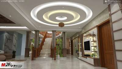Ceiling, Lighting, Living, Storage, Staircase Designs by Painting Works shiju kt, Pathanamthitta | Kolo